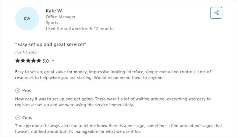 Ease of use- Ez Texting