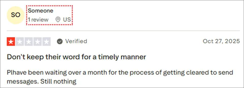 Slow approval process- ClickSend