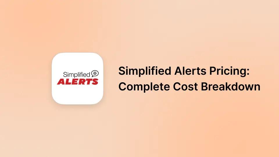 Simplified Alerts Pricing