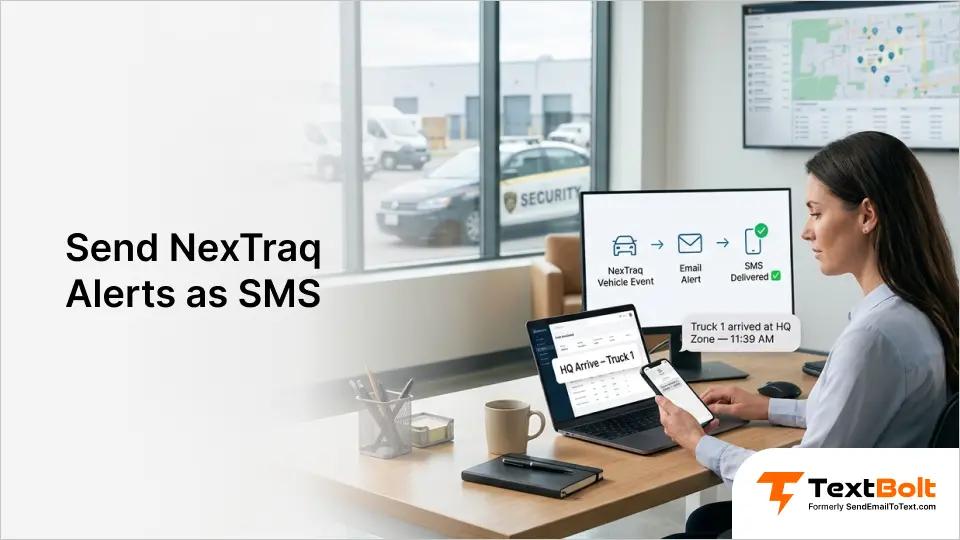 Send NexTraq Alerts as SMS