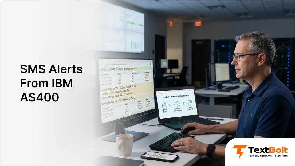 SMS Alerts From IBM AS400