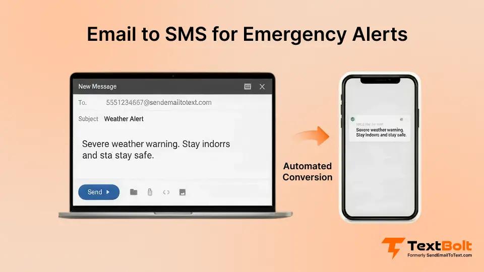 Email to SMS for Emergency Alerts