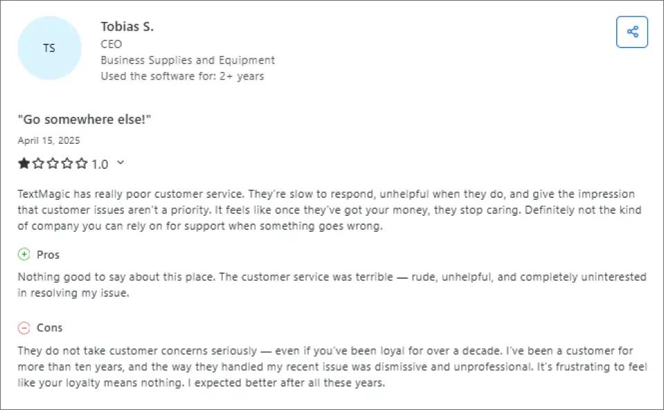 Inconsistent Support Response Times