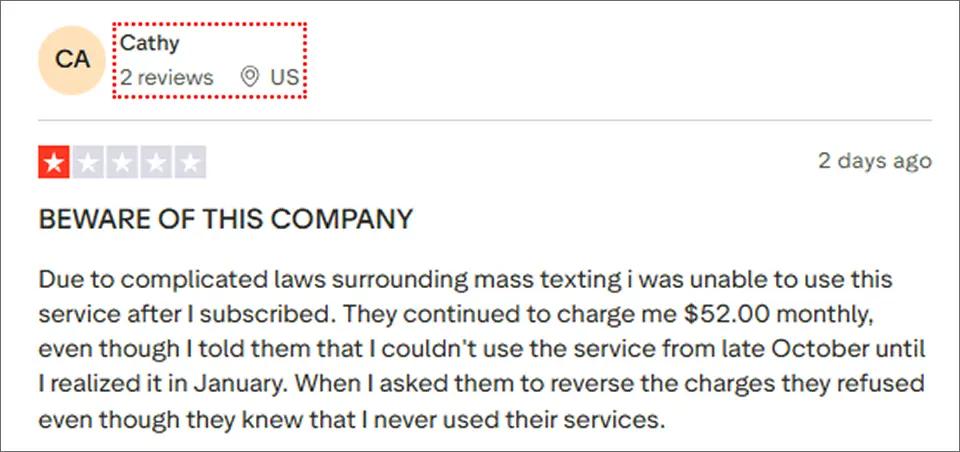 Limited Refunad Options- Textedly