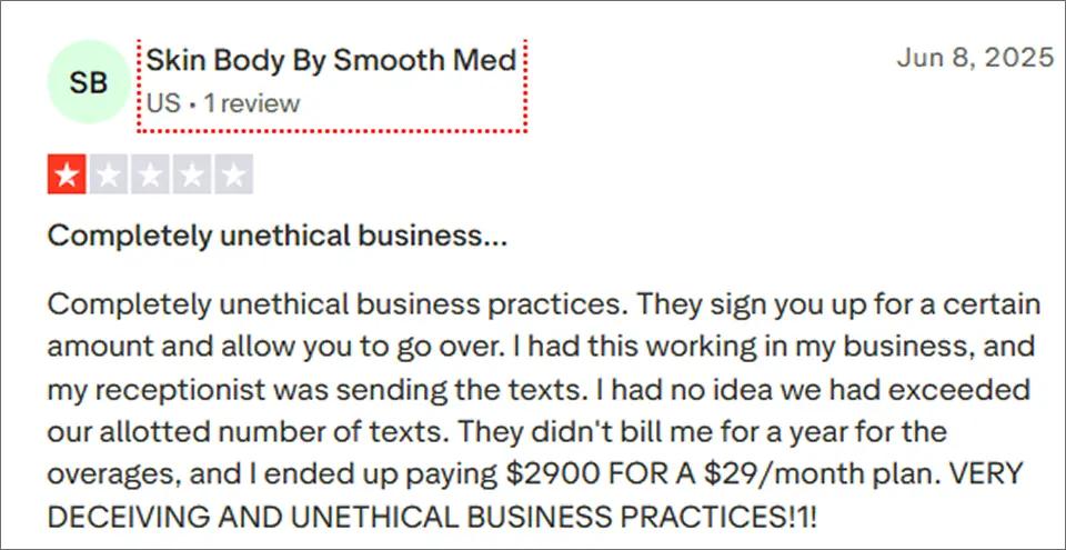 Unexpected overage charges- Simpletexting