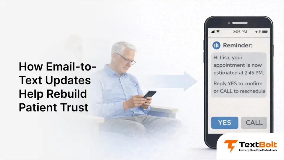 How Email-to-Text Updates Help Rebuild Patient Trust