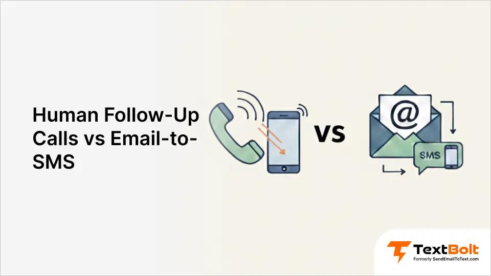 Human Follow-Up Calls vs Email-to-SMS