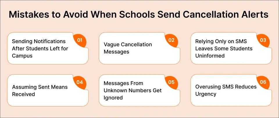 Mistakes to Avoid When Schools Send Cancellation Alerts