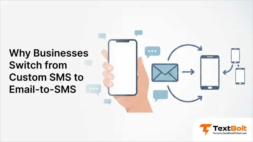Why Businesses Switch from Custom SMS to Email-to-SMS