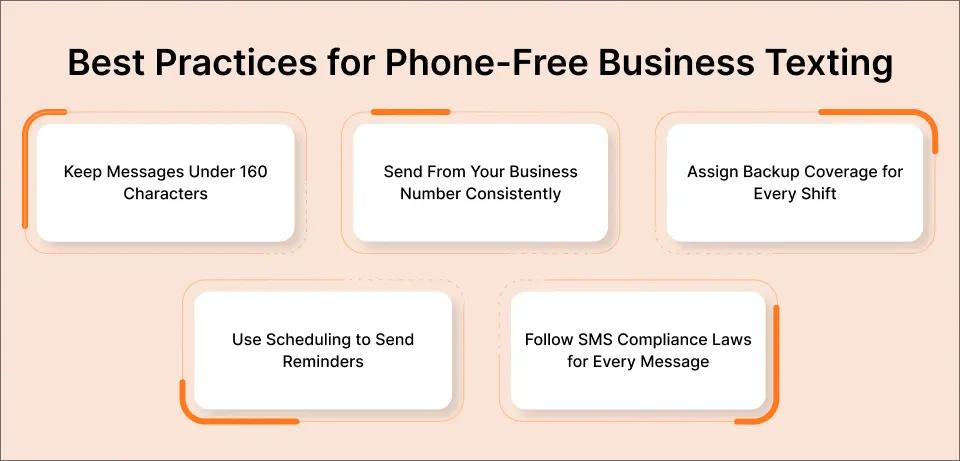 Best Practices for Phone-Free Business Texting