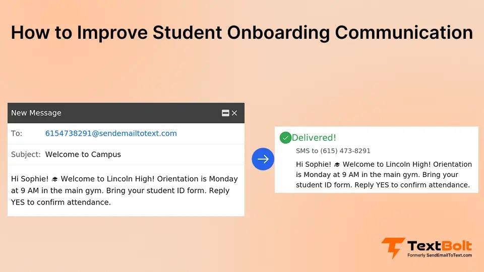 How to Improve Student Onboarding Communication