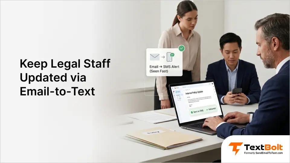 Keep Legal Staff Updated via Email-to-Text