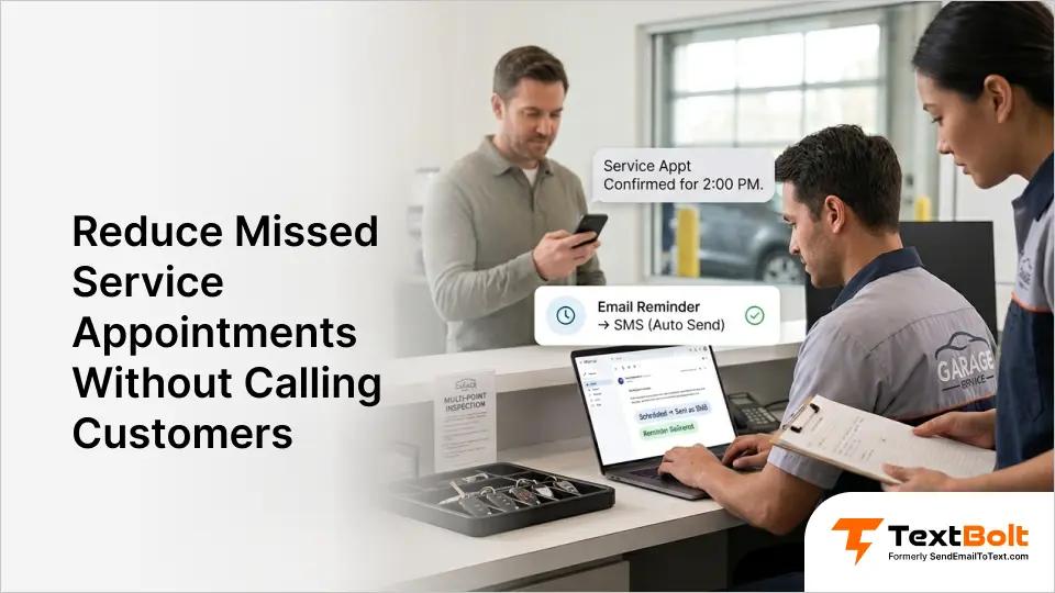Reduce Missed Service Appointments Without Calling Customers