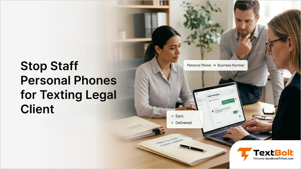 Stop Staff Personal Phones for Texting Legal Client