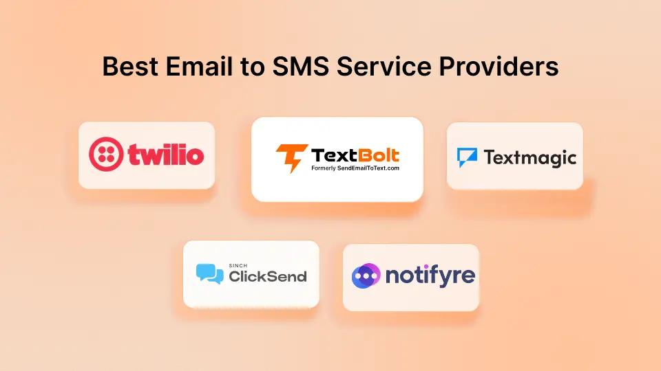 Best Email to SMS Service Providers