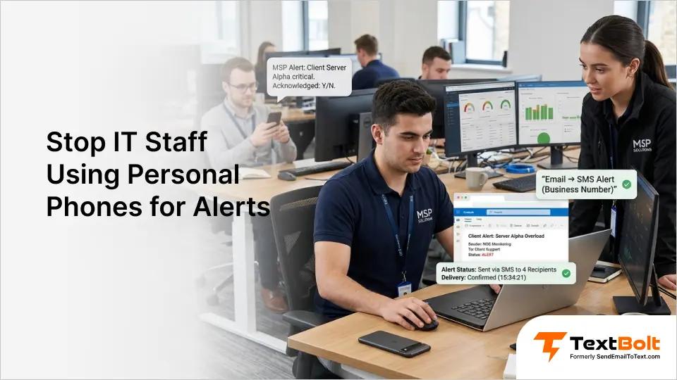 Stop IT Staff Using Personal Phones for Alerts