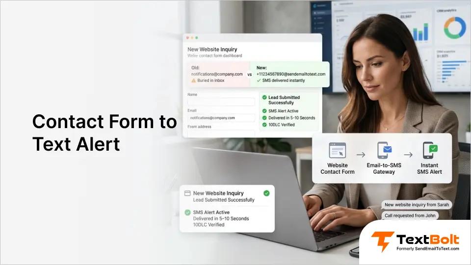 Contact Form to Text Alert