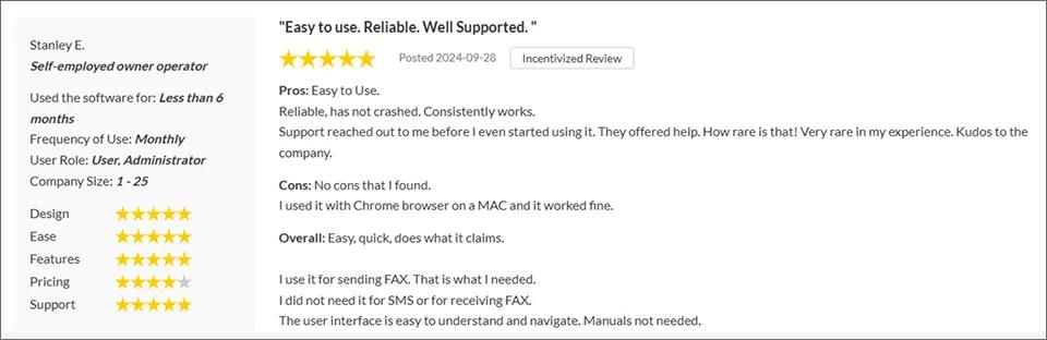 Easy to use. Reliable. Well Supported