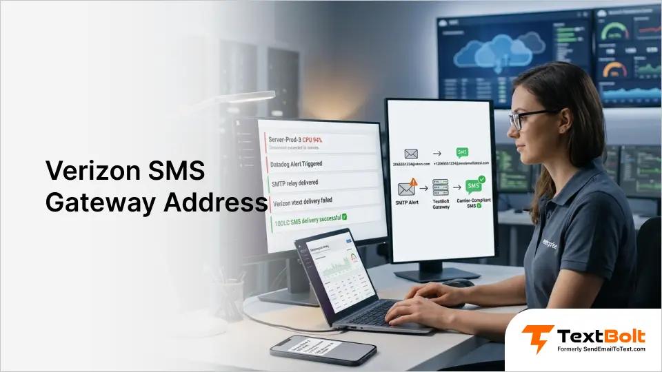 Verizon SMS Gateway Address